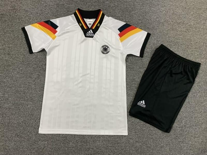 1992 Germany Home Kids Soccer Jersey And Shorts