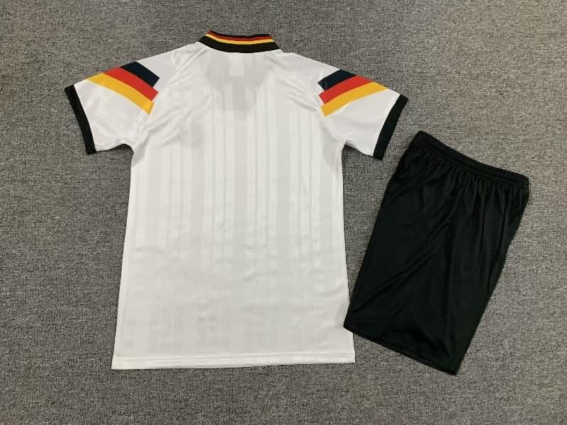 1992 Germany Home Kids Soccer Jersey And Shorts