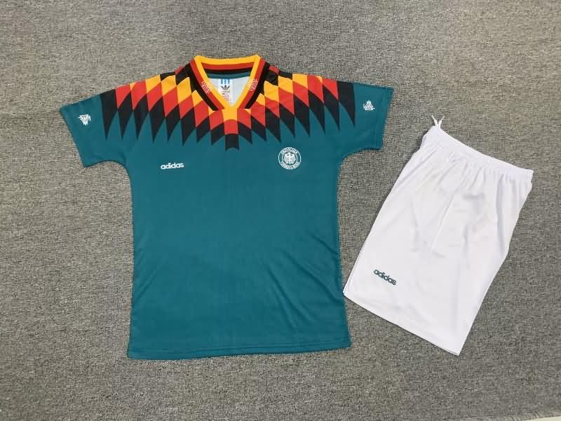 1994 Germany Away Kids Soccer Jersey And Shorts