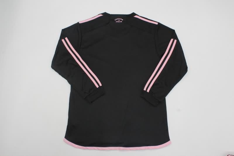 2023 Inter Miami Away Long Sleeve Kids Soccer Jersey And Shorts