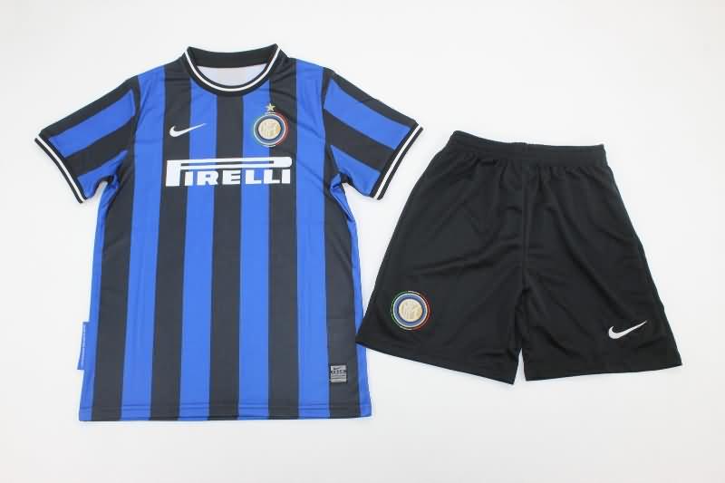 2009/10 Inter Milan Home Kids Soccer Jersey And Shorts