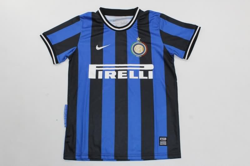 2009/10 Inter Milan Home Kids Soccer Jersey And Shorts