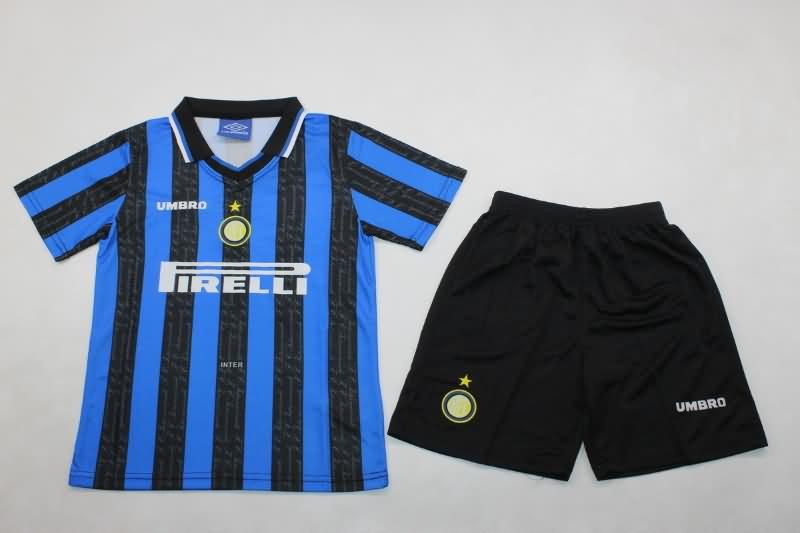 1997/98 Inter Milan Home Kids Soccer Jersey And Shorts