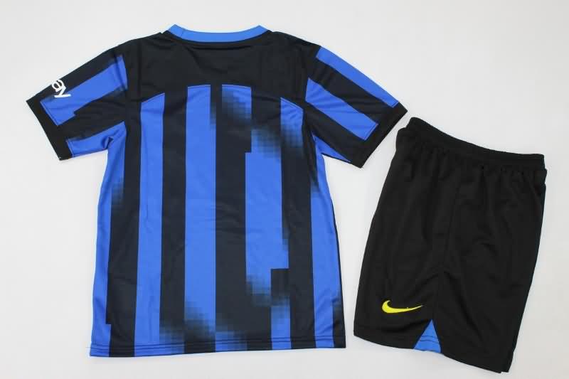 23/24 Inter Milan Home Kids Soccer Jersey And Shorts
