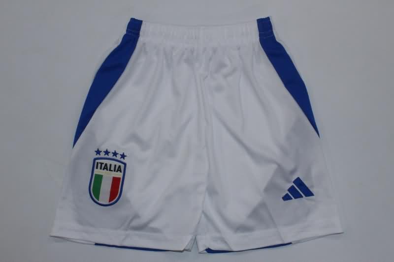 2023/24 Italy Home Kids Soccer Jersey And Shorts