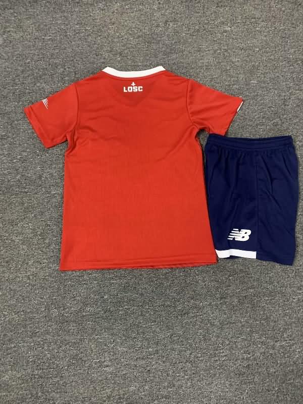 23/24 Lille Home Kids Soccer Jersey And Shorts