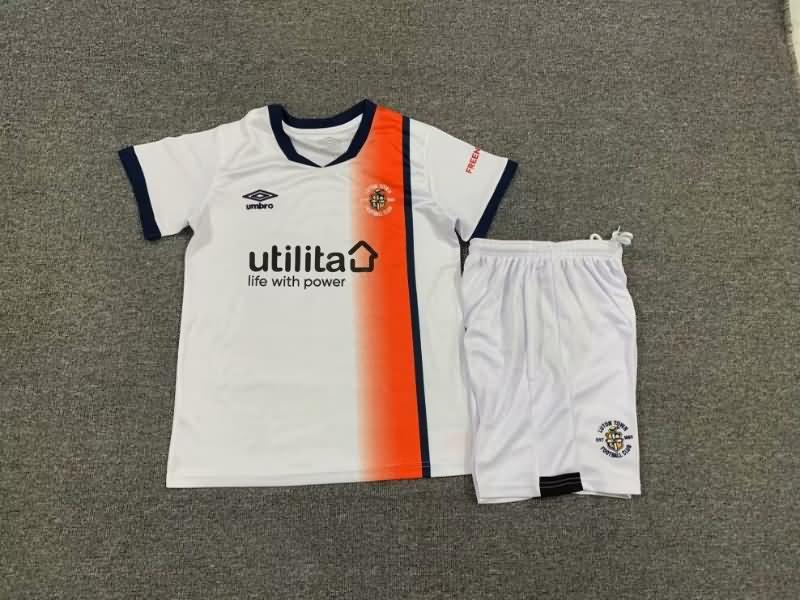 23/24 Luton Away Kids Soccer Jersey And Shorts