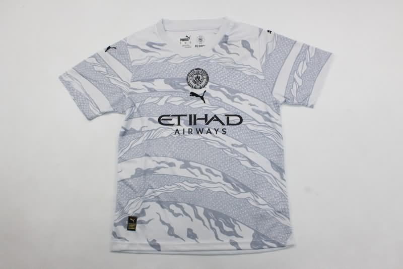 23/24 Manchester City Special Kids Soccer Jersey And Shorts 02