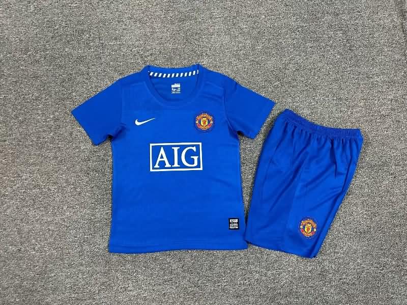 2008/09 Manchester United Third Kids Soccer Jersey And Shorts