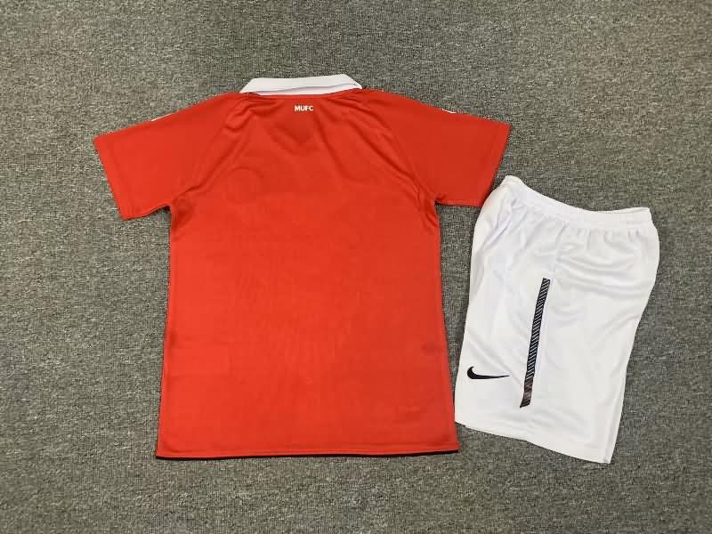 2010/11 Manchester United Home Kids Soccer Jersey And Shorts
