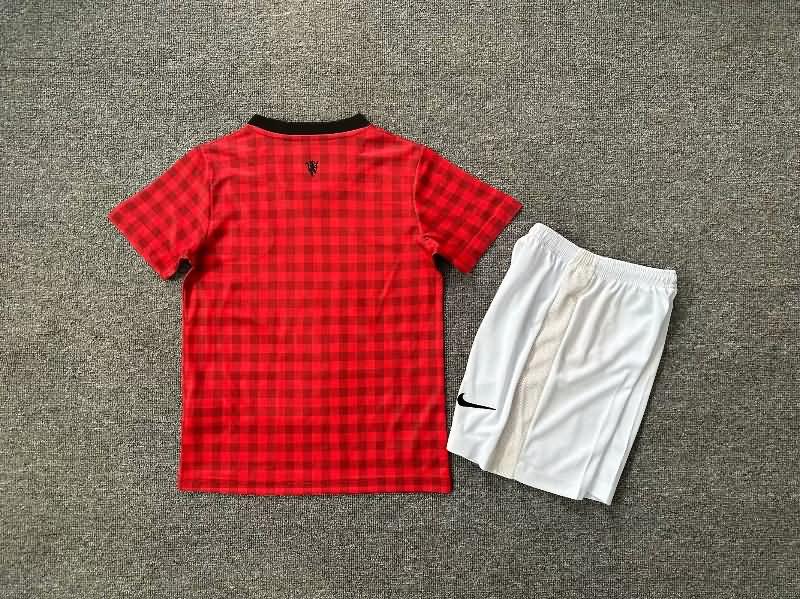 2012/13 Manchester United Home Kids Soccer Jersey And Shorts