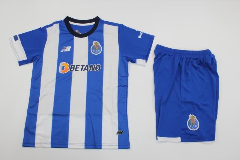 23/24 Porto Home Kids Soccer Jersey And Shorts