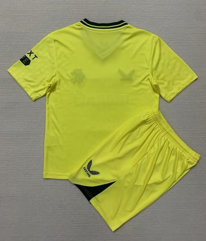 23/24 Rangers Goalkeeper Yellow Kids Soccer Jersey And Shorts