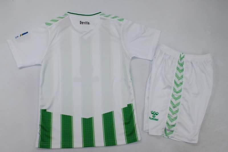 23/24 Real Betis Home Kids Soccer Jersey And Shorts