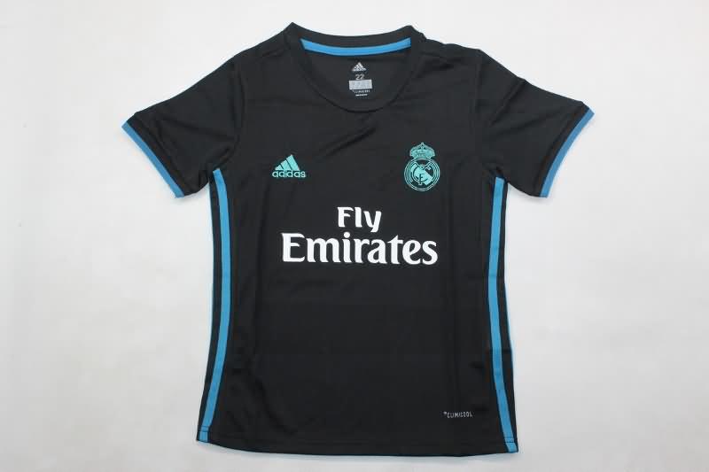 17/18 Real Madrid Away Kids Soccer Jersey And Shorts