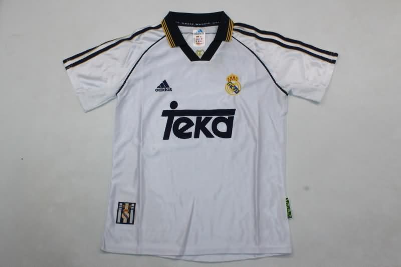 1998/00 Real Madrid Home Kids Soccer Jersey And Shorts
