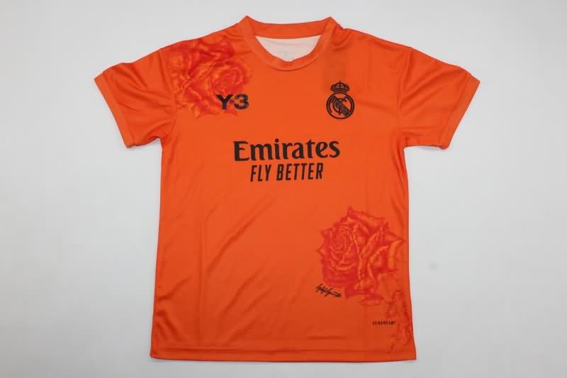 23/24 Real Madrid Fourth Orange Kids Soccer Jersey And Shorts