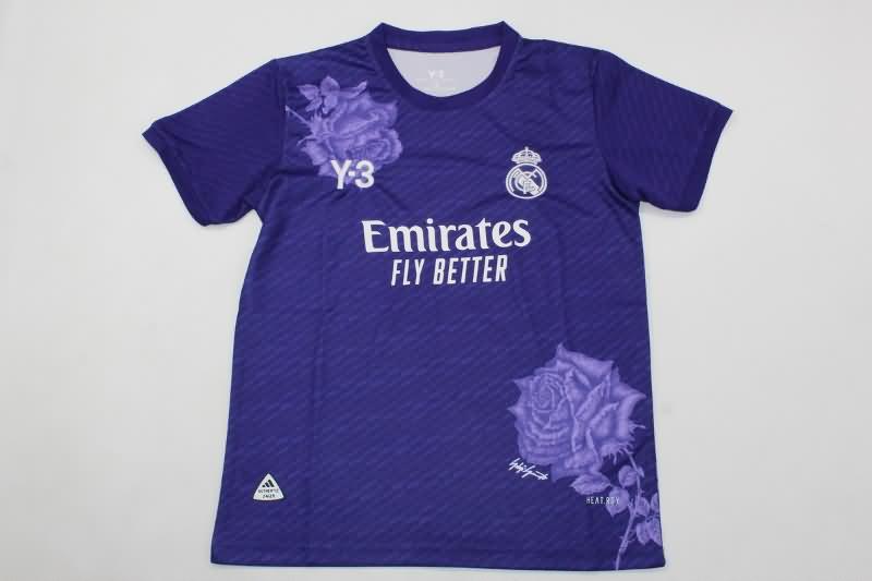23/24 Real Madrid Fourth Purple Kids Soccer Jersey And Shorts