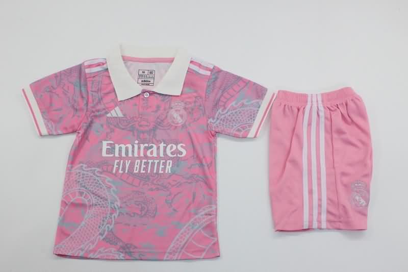 23/24 Real Madrid Special Kids Soccer Jersey And Shorts