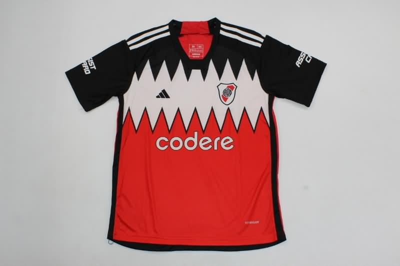 2023 River Plate Away Kids Soccer Jersey And Shorts