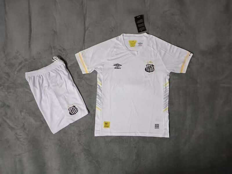 2023 Santos Home Kids Soccer Jersey And Shorts