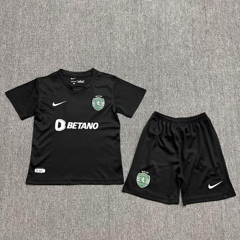 23/24 Sporting Lisbon Fourth Kids Soccer Jersey And Shorts