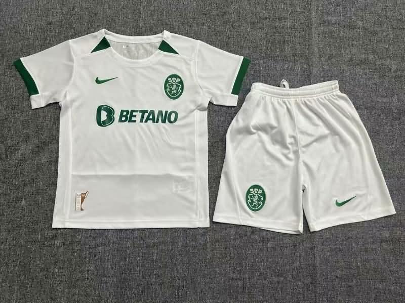 23/24 Sporting Lisbon Special Kids Soccer Jersey And Shorts