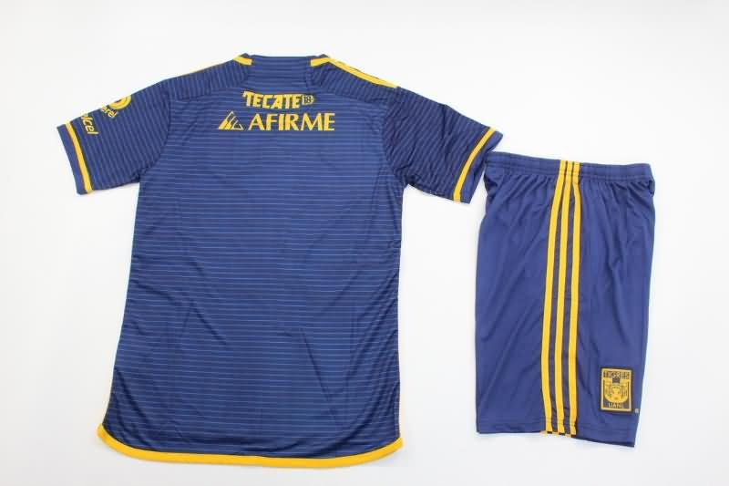 23/24 Tigres UANL Away Kids Soccer Jersey And Shorts