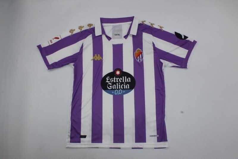 23/24 Valladolid Home Kids Soccer Jersey And Shorts