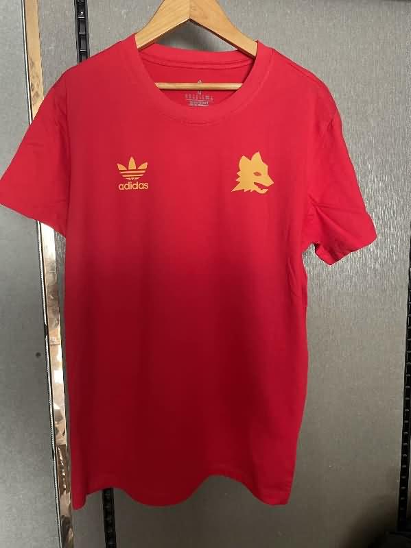 Thailand Quality(AAA) 23/24 AS Roma Red Polo Soccer T-Shirt