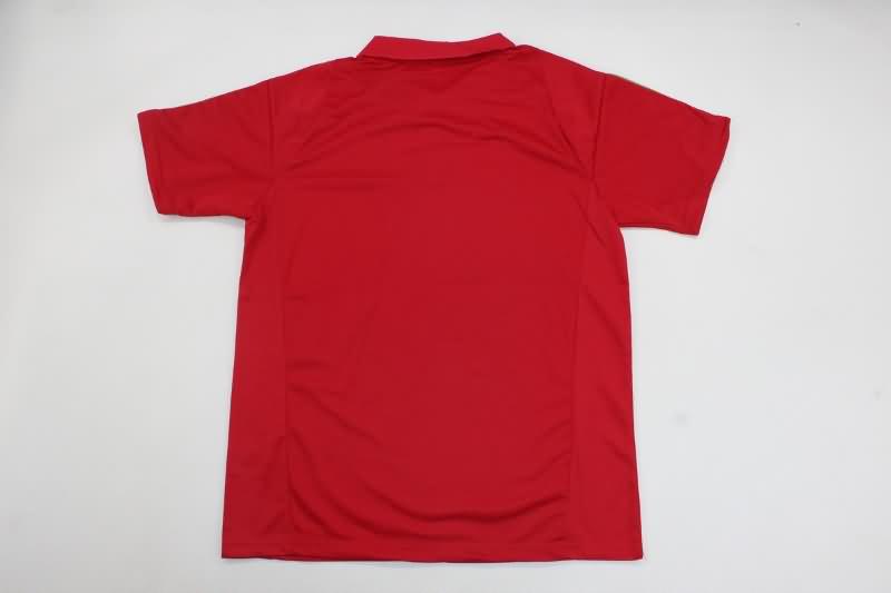 Thailand Quality(AAA) 23/24 Arsenal Red Polo Soccer T-Shirt 02