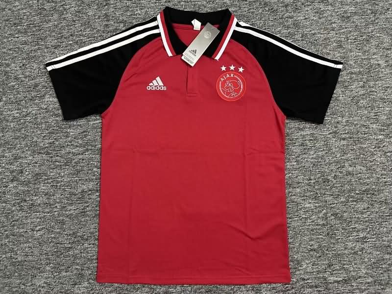 Thailand Quality(AAA) 23/24 Bayern Munich Red Polo Soccer T-Shirt