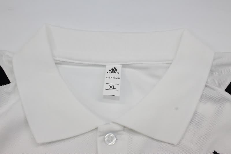 Thailand Quality(AAA) 23/24 Real Madrid White Polo Soccer T-Shirt 04