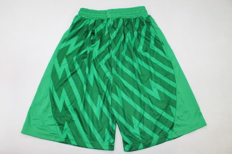 Thailand Quality(AAA) 23/24 AC Milan Goalkeeper Green Soccer Shorts