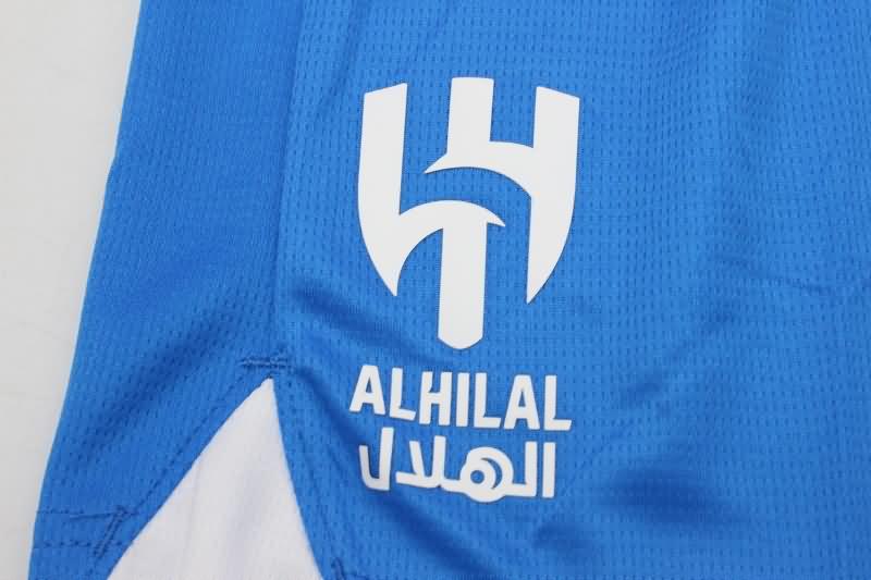 Thailand Quality(AAA) 23/24 Al Hilal Home Soccer Shorts