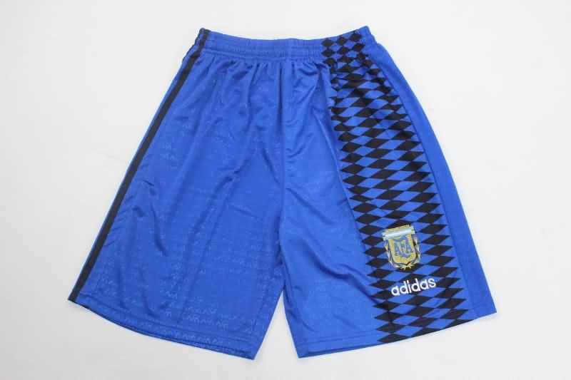 Thailand Quality(AAA) 1994 Argentina Away Soccer Shorts