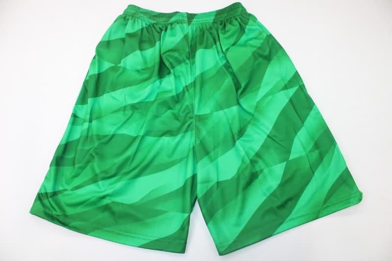 Thailand Quality(AAA) 23/24 Barcelona Goalkeeper Green Soccer Shorts