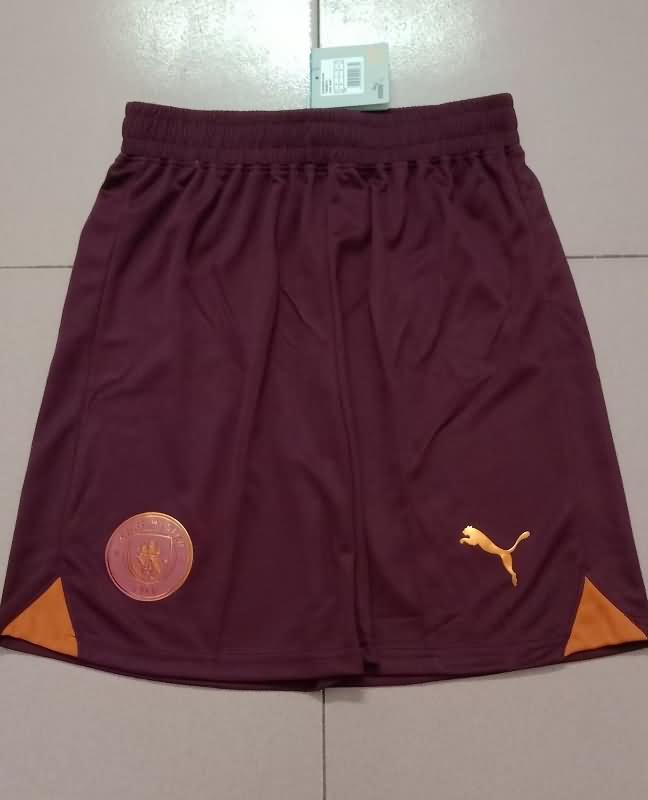 Thailand Quality(AAA) 23/24 Manchester City Away Soccer Shorts