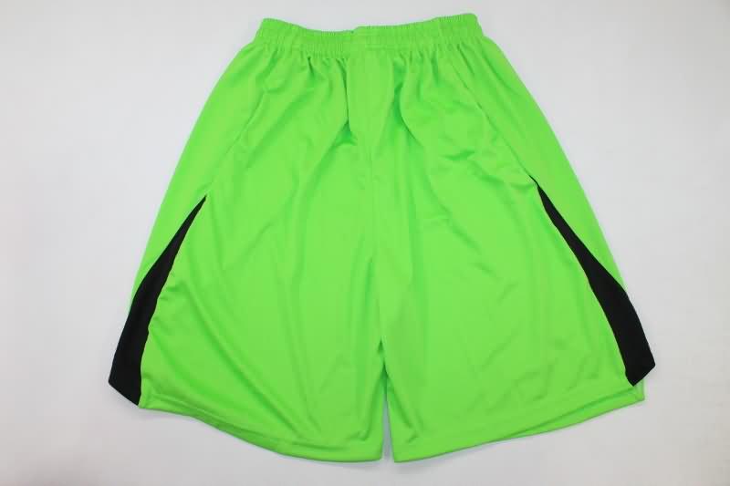 Thailand Quality(AAA) 23/24 Manchester United Goalkeeper Green Soccer Shorts