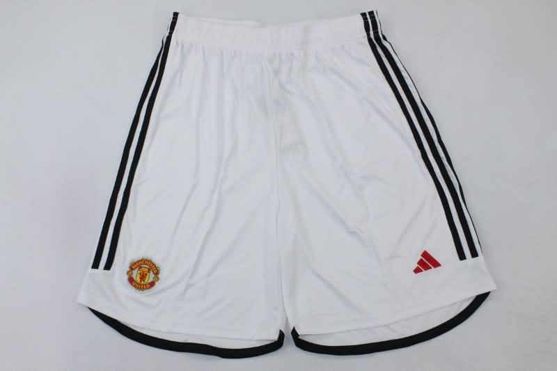 Thailand Quality(AAA) 23/24 Manchester United Home Soccer Shorts