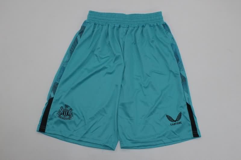 Thailand Quality(AAA) 23/24 Newcastle United Goalkeeper Blue Soccer Shorts