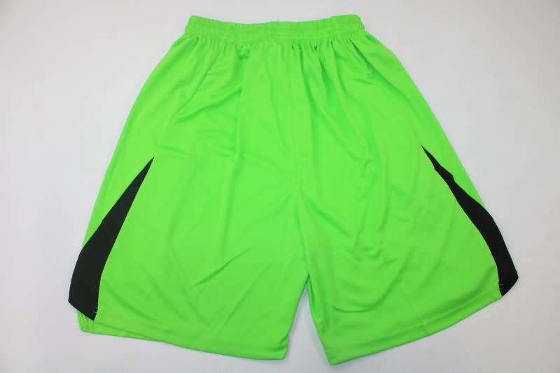 Thailand Quality(AAA) 2023/24 Real Madrid Goalkeeper Green Soccer Shorts