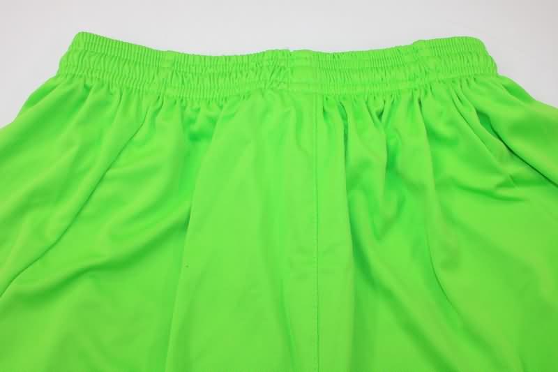 Thailand Quality(AAA) 2023/24 Real Madrid Goalkeeper Green Soccer Shorts