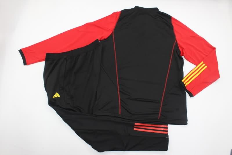 Thailand Quality(AAA) 23/24 AS Roma Black Soccer Tracksuit