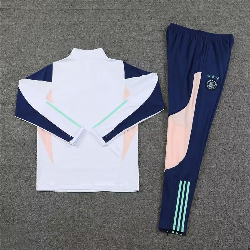 Thailand Quality(AAA) 23/24 Ajax White Soccer Tracksuit