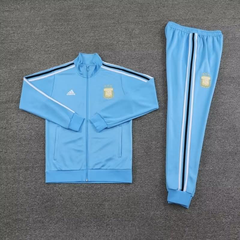Thailand Quality(AAA) 23/24 Argentina Blue Soccer Tracksuit 02