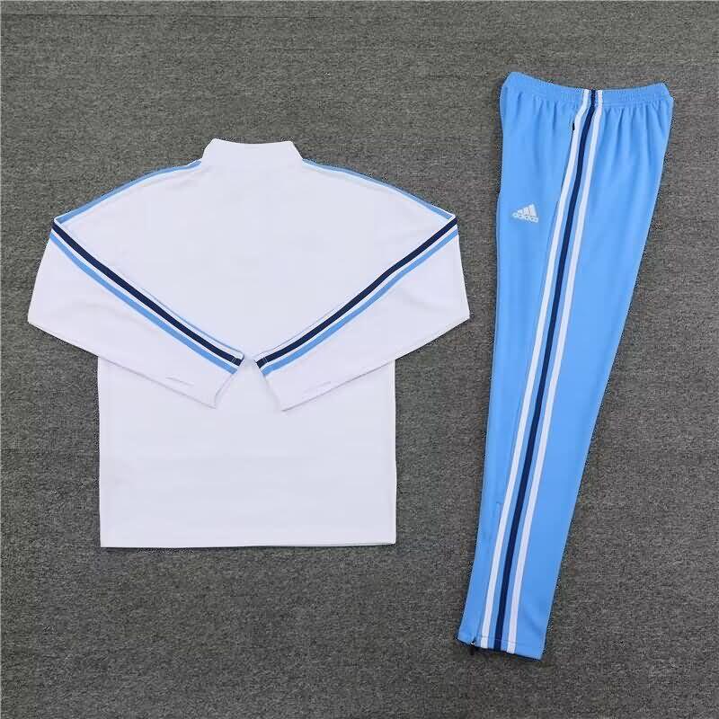 Thailand Quality(AAA) 2023 Argentina White Soccer Tracksuit 02