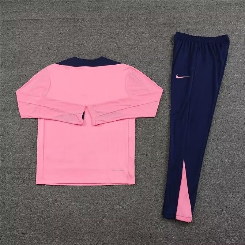 Thailand Quality(AAA) 23/24 Atletico Madrid Pink Soccer Tracksuit