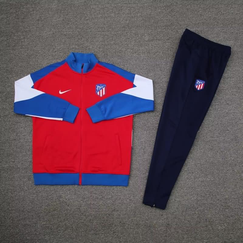Thailand Quality(AAA) 23/24 Atletico Madrid Red Soccer Tracksuit
