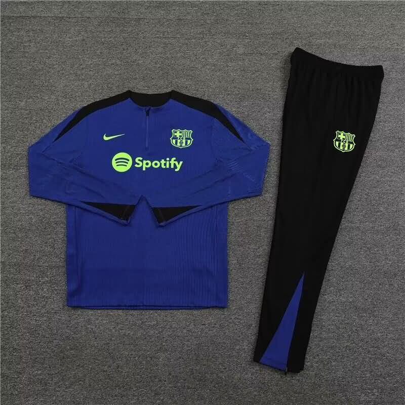 Thailand Quality(AAA) 23/24 Barcelona Blue Soccer Tracksuit 04